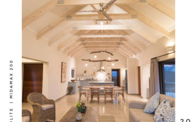 Envirolite Midamax 200 inside A-frame house