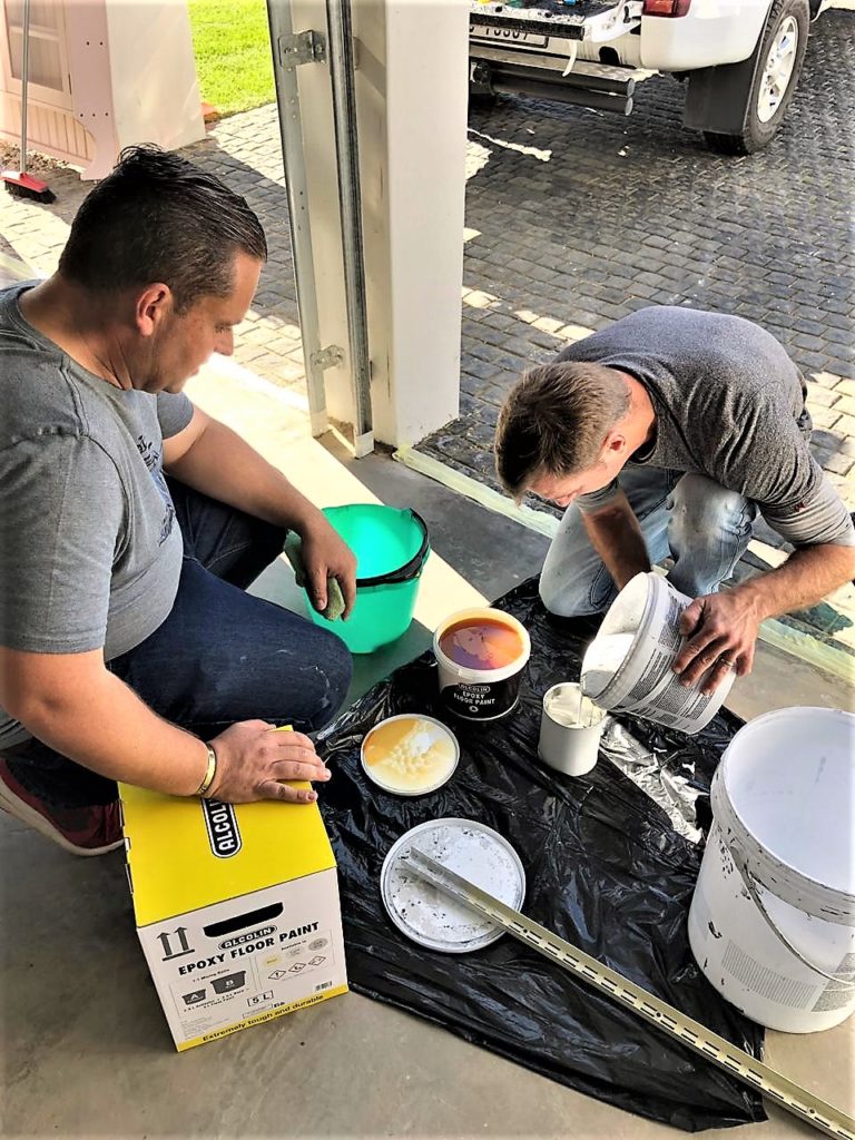 Alcolin Water Based Epoxy Floor Paint. Protective top coat for screeds