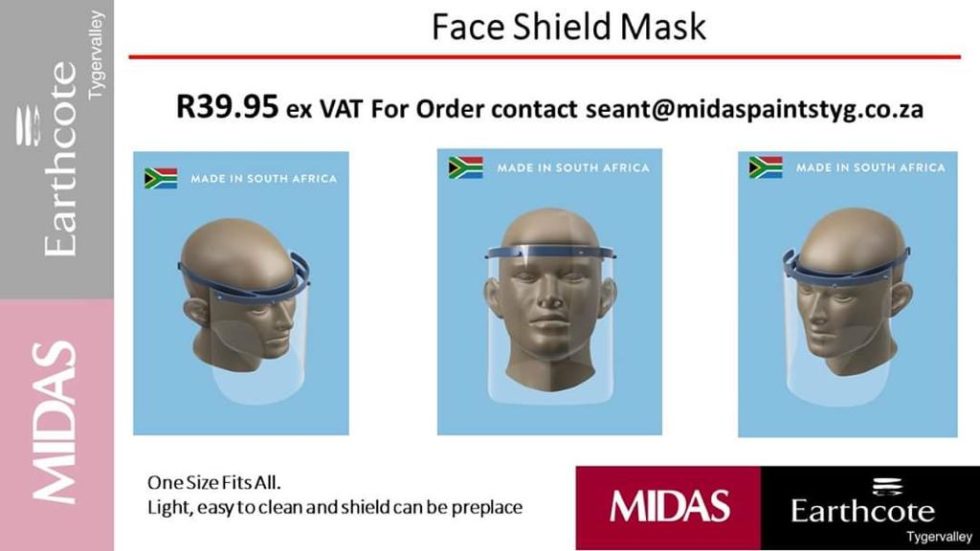 COVID-19 PPE Faceshield Masks