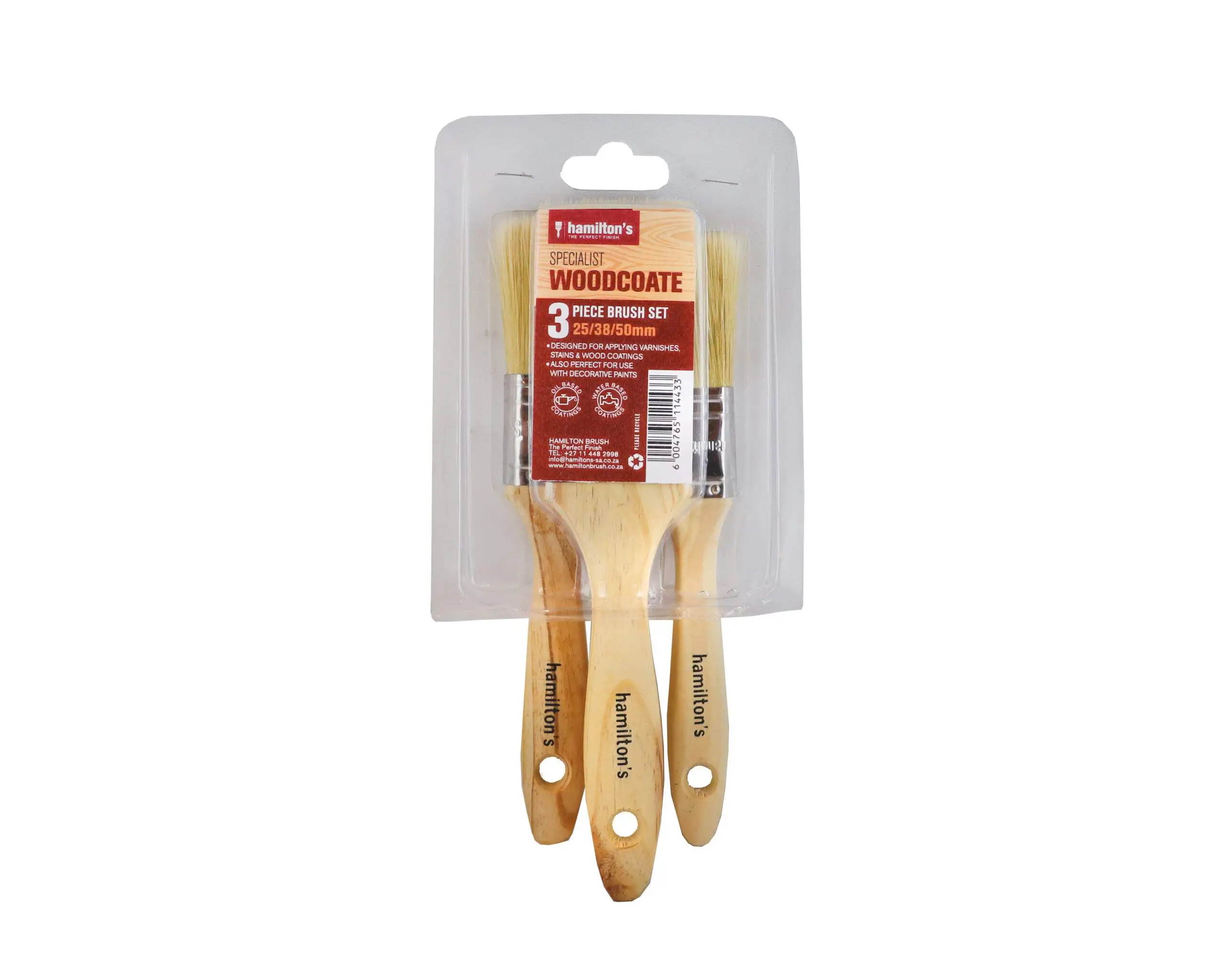 Hamilton's Specialist Woodcoate 3pc brush set