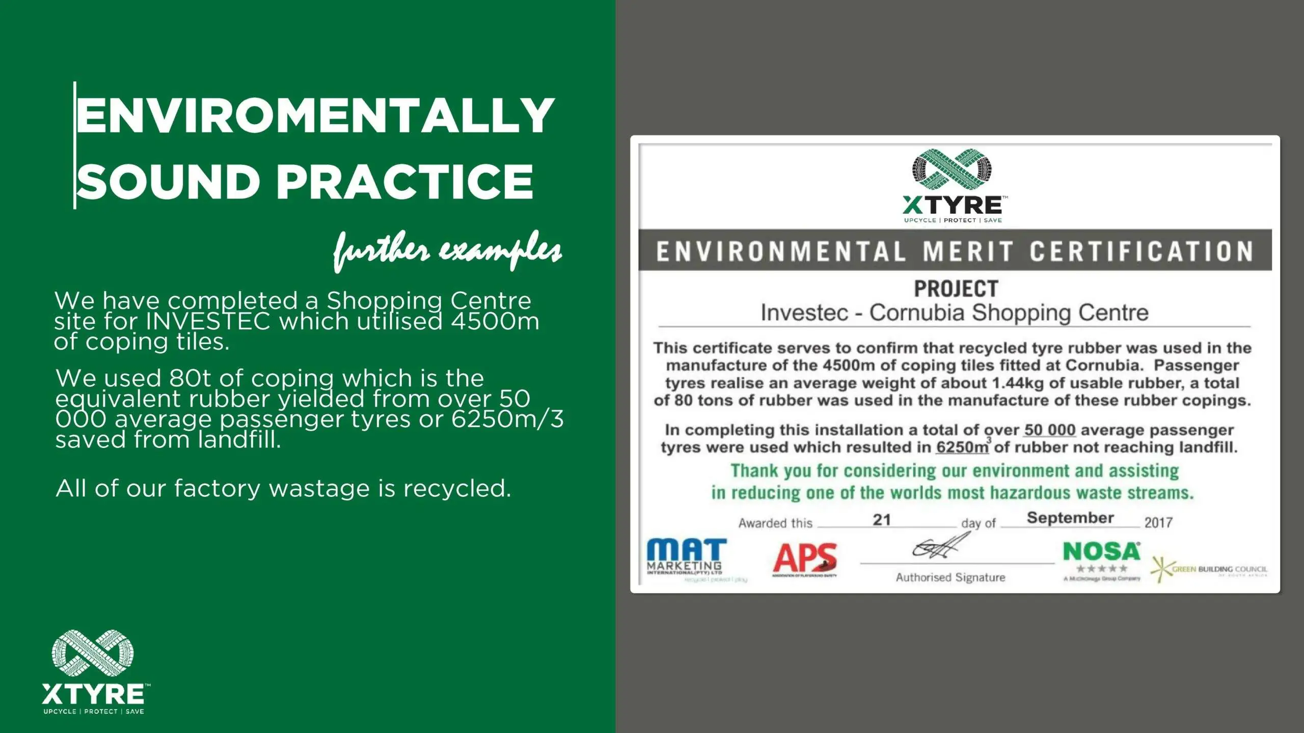 Environmentally friendly upcycled-rubber waterproof copings from Xtyre Environmentally friendly upcycled-rubber waterproof copings from Xtyre