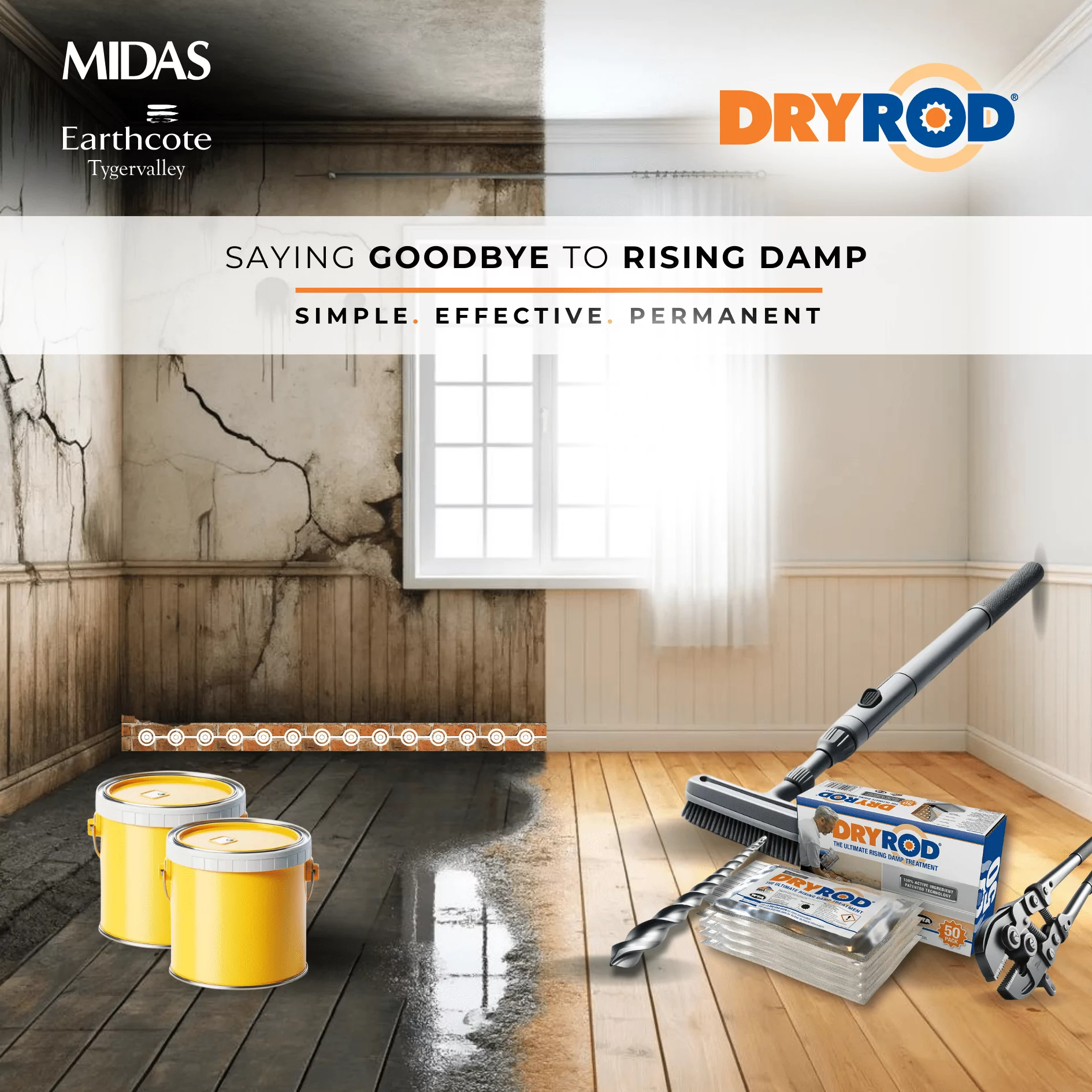 Dryrod Damp-Proofing Rods